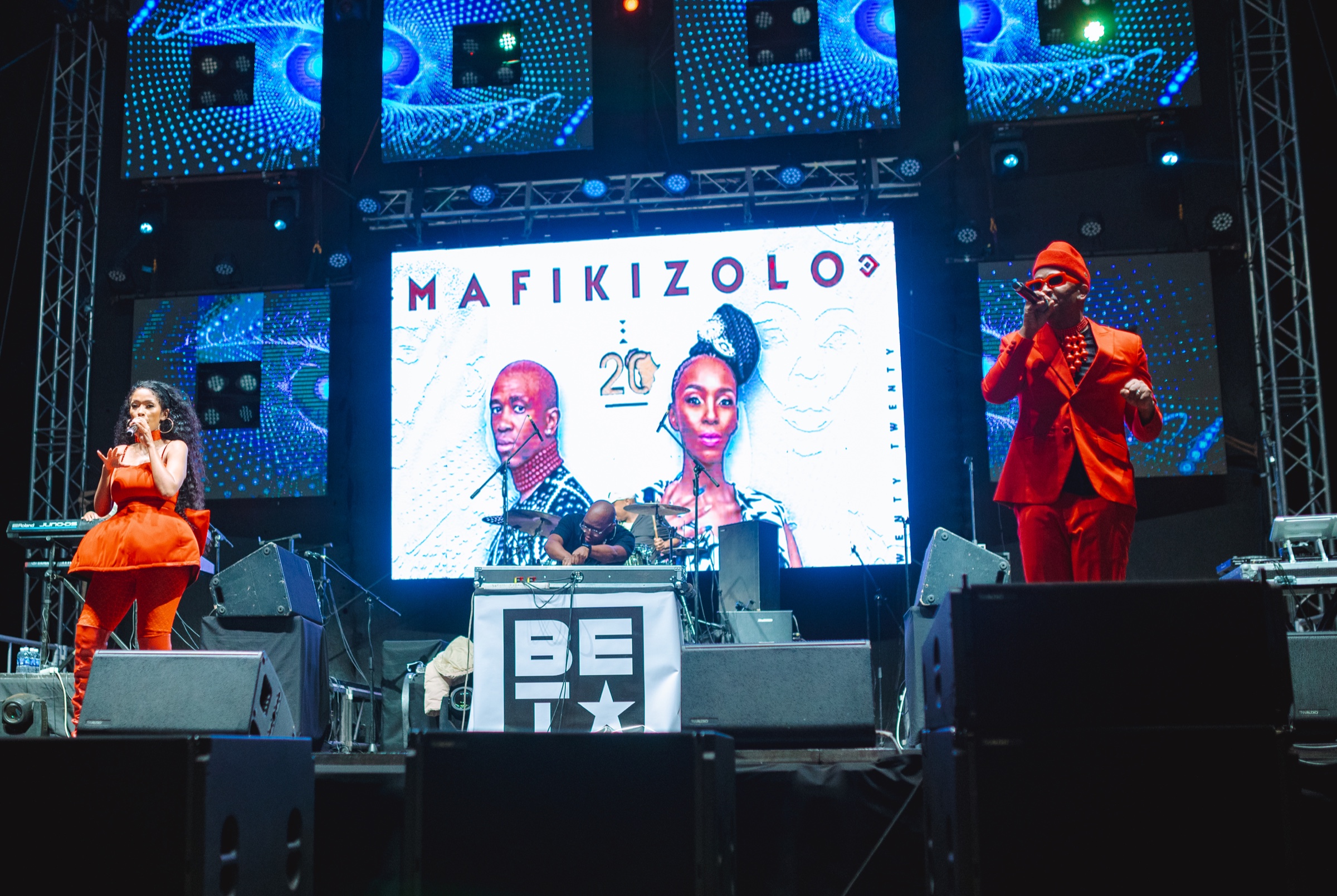 Mafikizolo performing at Jacaranda Music Festival 2025